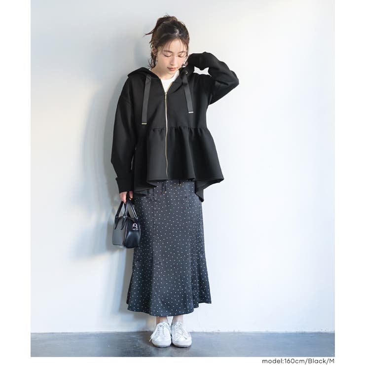 ソフトスウェットフレアパーカー | coca | 詳細画像16 