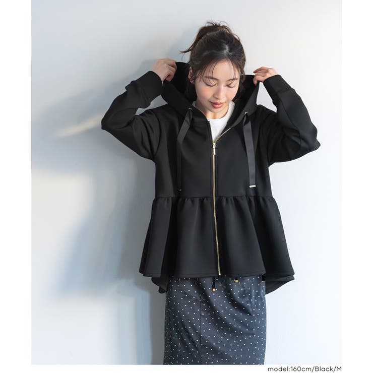 ソフトスウェットフレアパーカー | coca | 詳細画像18 