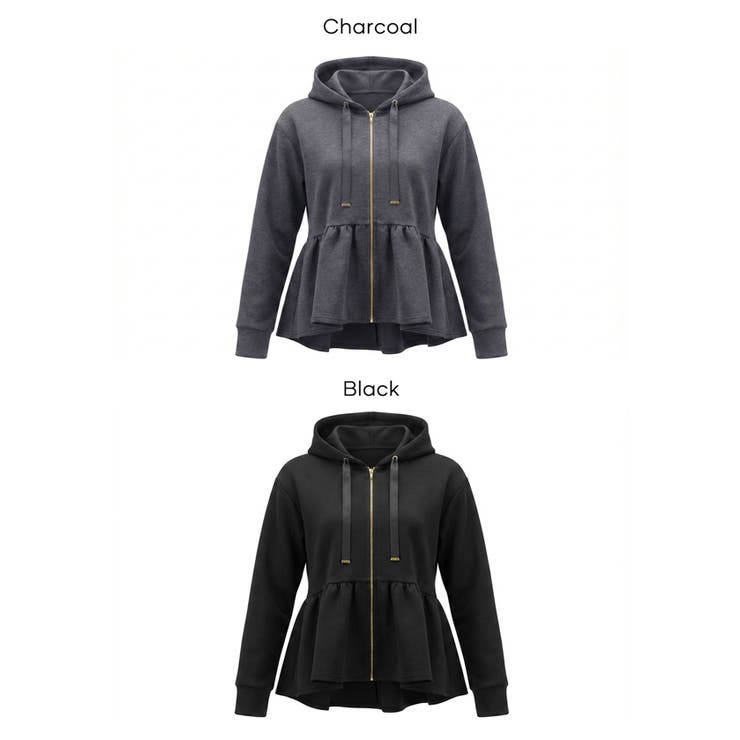 ソフトスウェットフレアパーカー | coca | 詳細画像21 