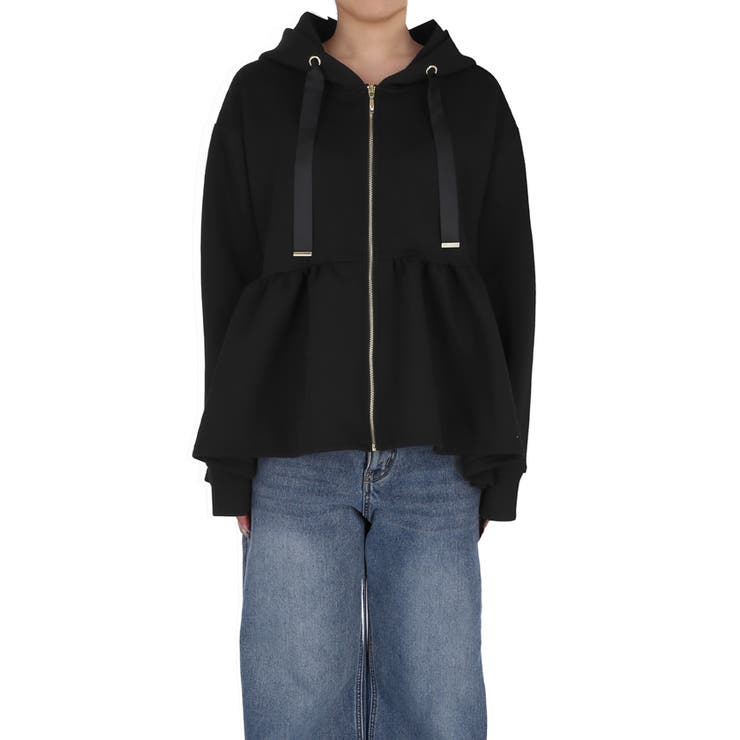 ソフトスウェットフレアパーカー | coca | 詳細画像4 