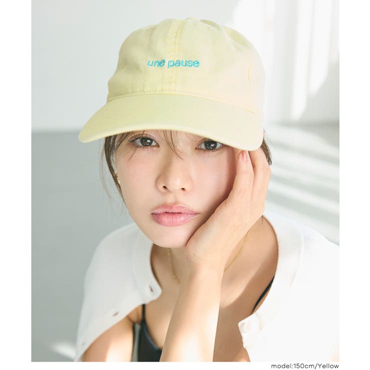 ［Yellow］ | こなれ感をプラスする、ウォッシュドロゴキャップ | coca