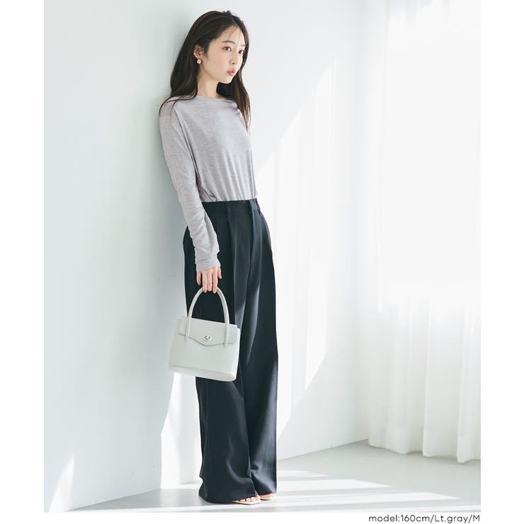 とろみ素材で魅せる、大人のとろみドレープカットソー | coca | 詳細画像11 