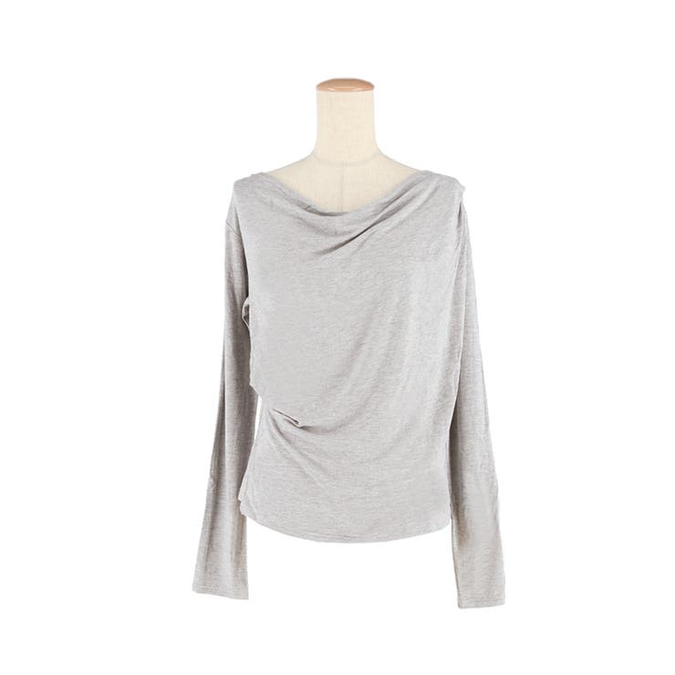 とろみ素材で魅せる、大人のとろみドレープカットソー | coca | 詳細画像2 