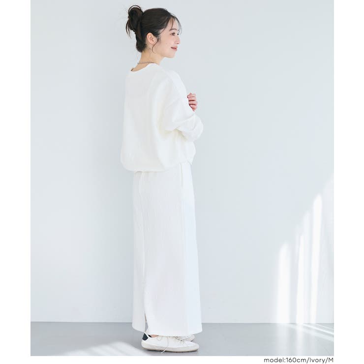 立体感で差がつく、膨れジャカードスウェットトップス〈セットアップ対応〉 | coca | 詳細画像13 