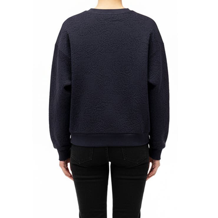 立体感で差がつく、膨れジャカードスウェットトップス〈セットアップ対応〉 | coca | 詳細画像6 