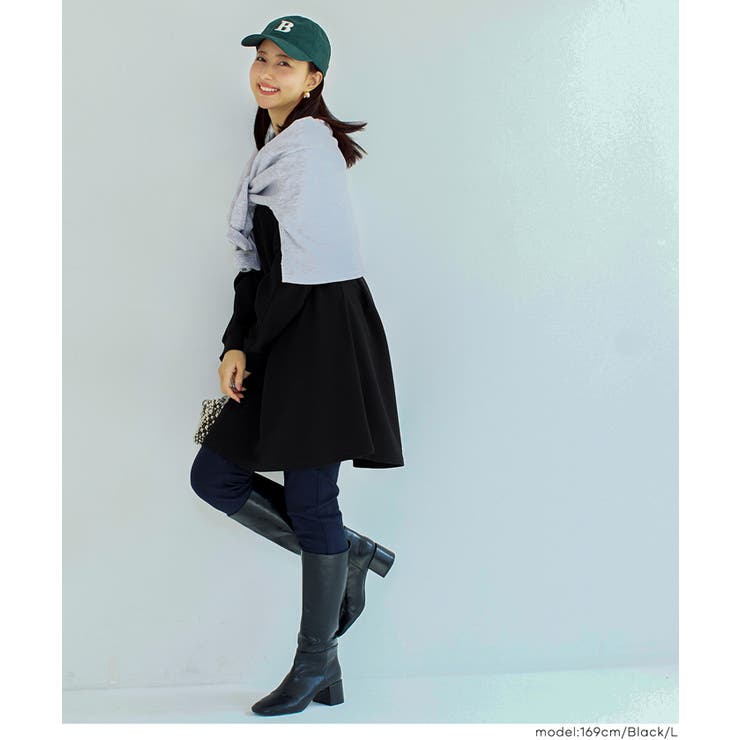 エンボスフレアチュニックトップス | coca | 詳細画像16 