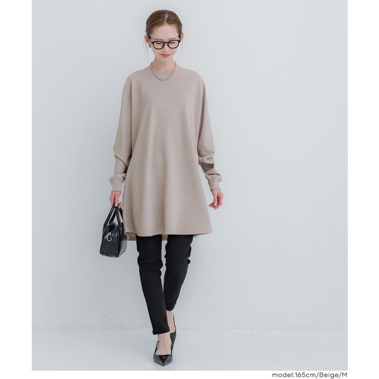 エンボスフレアチュニックトップス | coca | 詳細画像9 