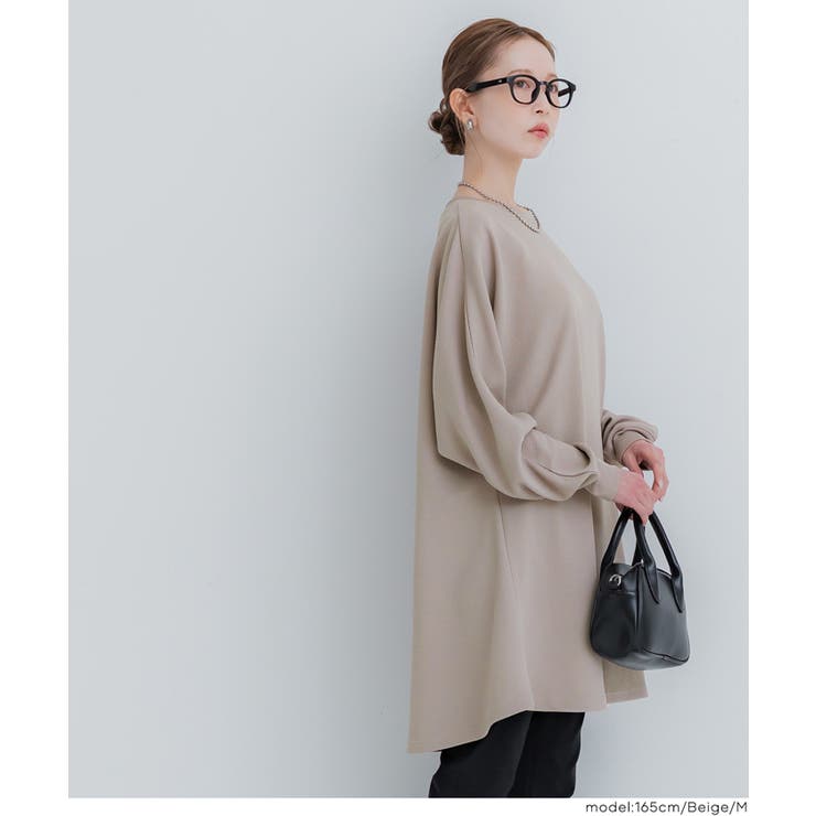 エンボスフレアチュニックトップス | coca | 詳細画像10 