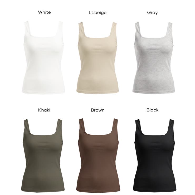 OUT BRA ベーシックタンクトップ | coca | 詳細画像25 