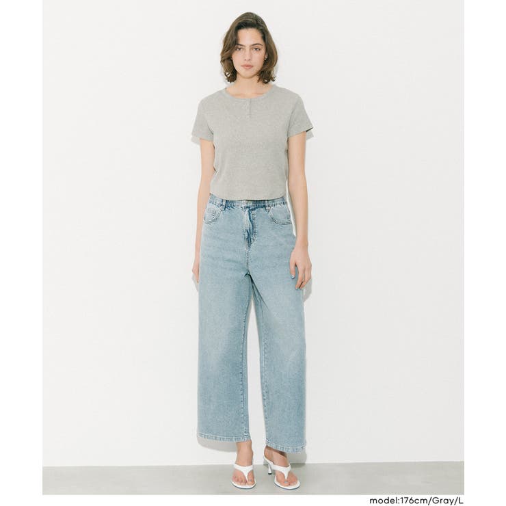 シンプルな着こなしが様になる、ヘンリーネックTシャツ | coca | 詳細画像18 