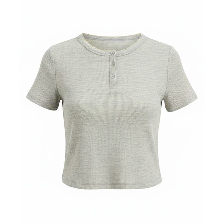 シンプルな着こなしが様になる、ヘンリーネックTシャツ | coca | 詳細画像3 