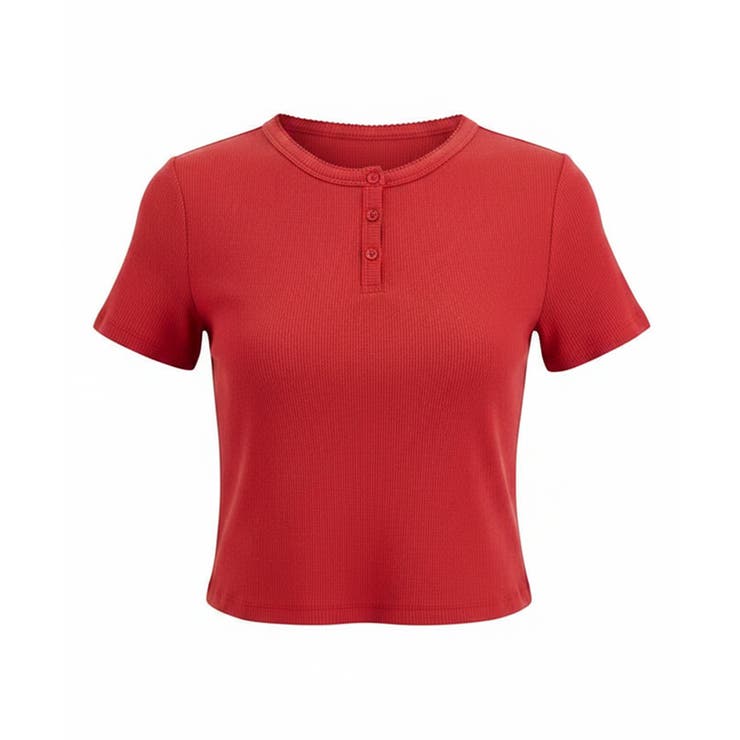 シンプルな着こなしが様になる、ヘンリーネックTシャツ | coca | 詳細画像4 