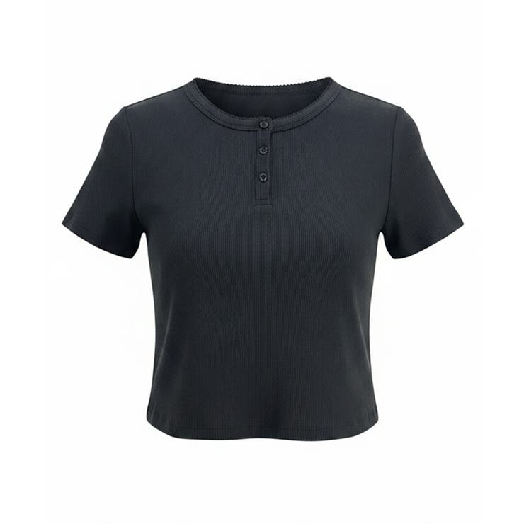 シンプルな着こなしが様になる、ヘンリーネックTシャツ | coca | 詳細画像5 