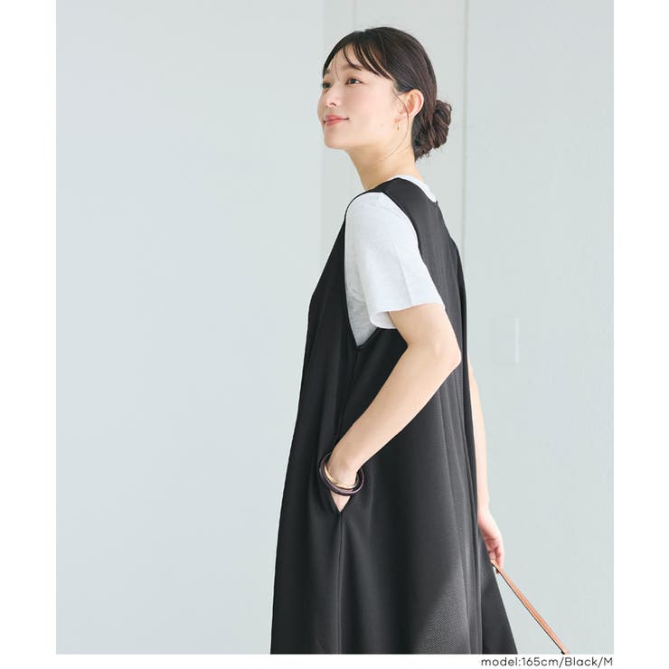〈予約開始〉ライトエンボスマキシジャンパースカート【田中里奈様着用】 | coca | 詳細画像19 