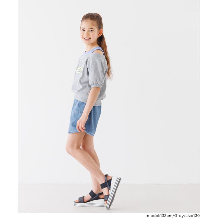 肩あき半袖トップス キッズ | coca | 詳細画像3 