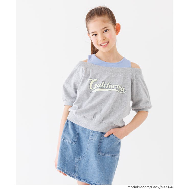 肩あき半袖トップス キッズ | coca | 詳細画像4 