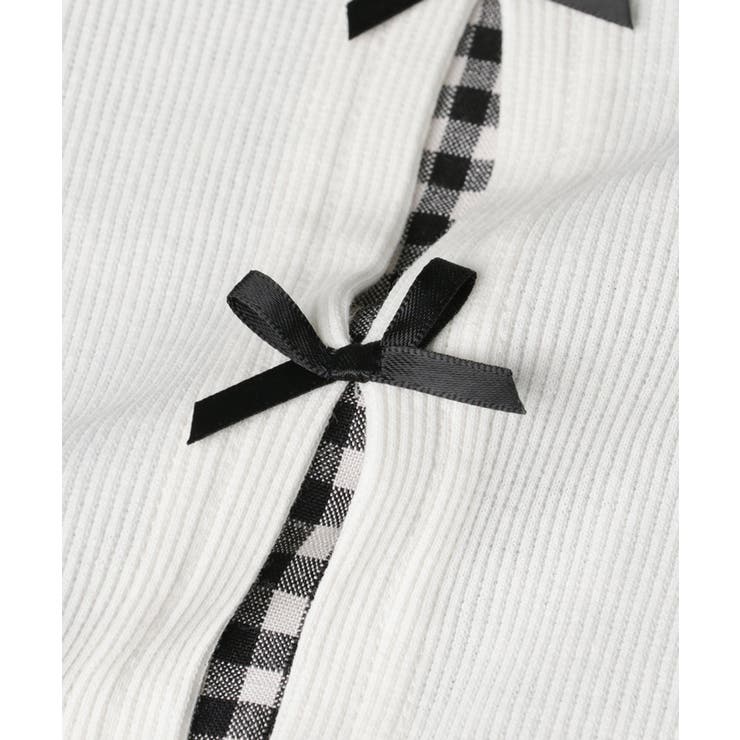 1枚でレイヤード見え！キャミレイヤードリブトップス | coca | 詳細画像12 