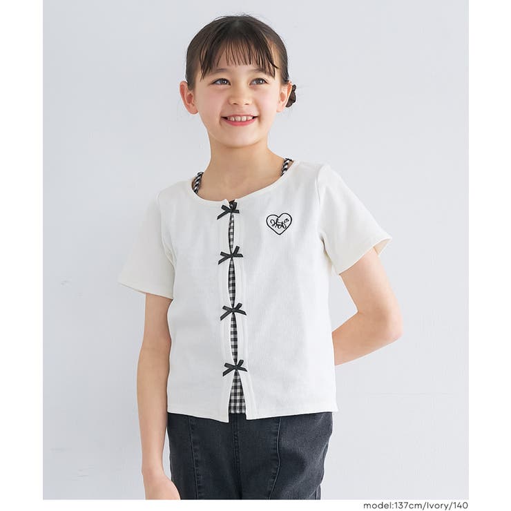 1枚でレイヤード見え！キャミレイヤードリブトップス | coca | 詳細画像6 