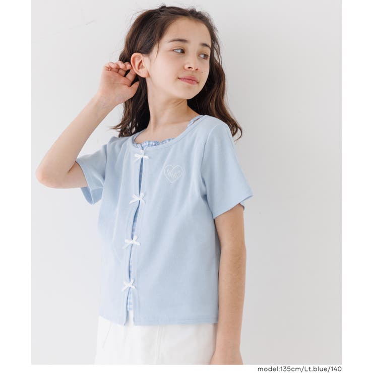 1枚でレイヤード見え！キャミレイヤードリブトップス | coca | 詳細画像8 