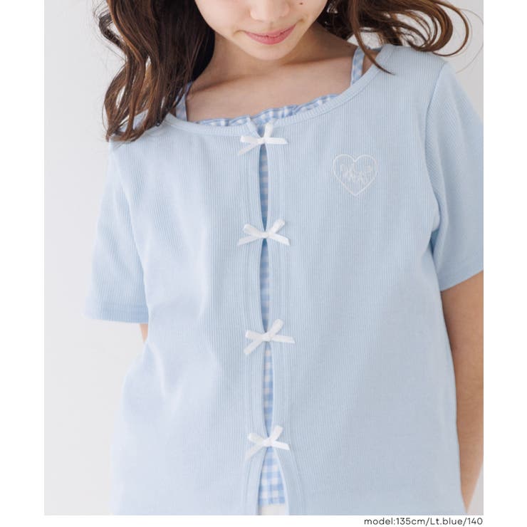 1枚でレイヤード見え！キャミレイヤードリブトップス | coca | 詳細画像10 