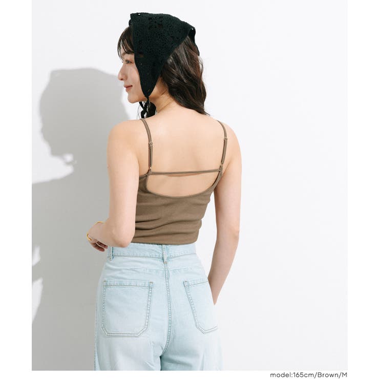 OUT BRA バックオープンVネックキャミソール | coca | 詳細画像18 