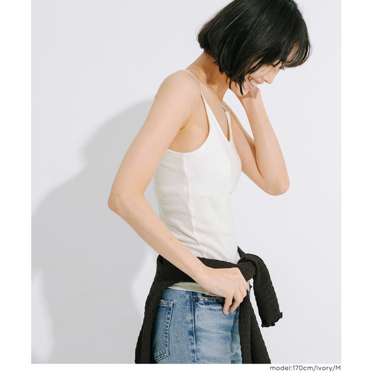 OUT BRA バックオープンVネックキャミソール | coca | 詳細画像8 