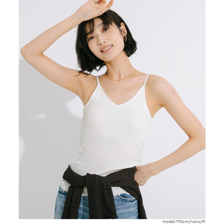 OUT BRA バックオープンVネックキャミソール | coca | 詳細画像10 