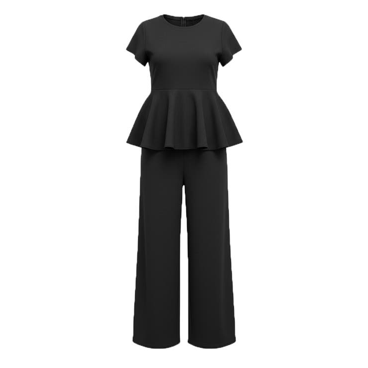 ライトエンボスペプラムオールインワン レディース | coca | 詳細画像3 