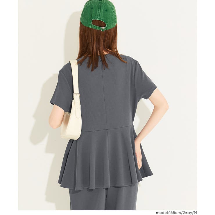 ライトエンボスペプラムオールインワン レディース | coca | 詳細画像8 