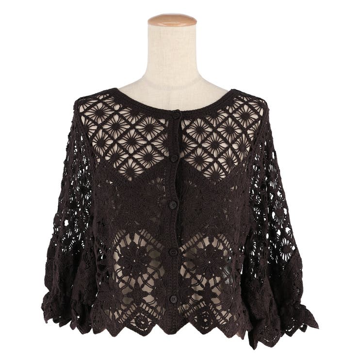 軽やかに羽織れる、涼しげなカギ編みカーディガン | coca | 詳細画像3 