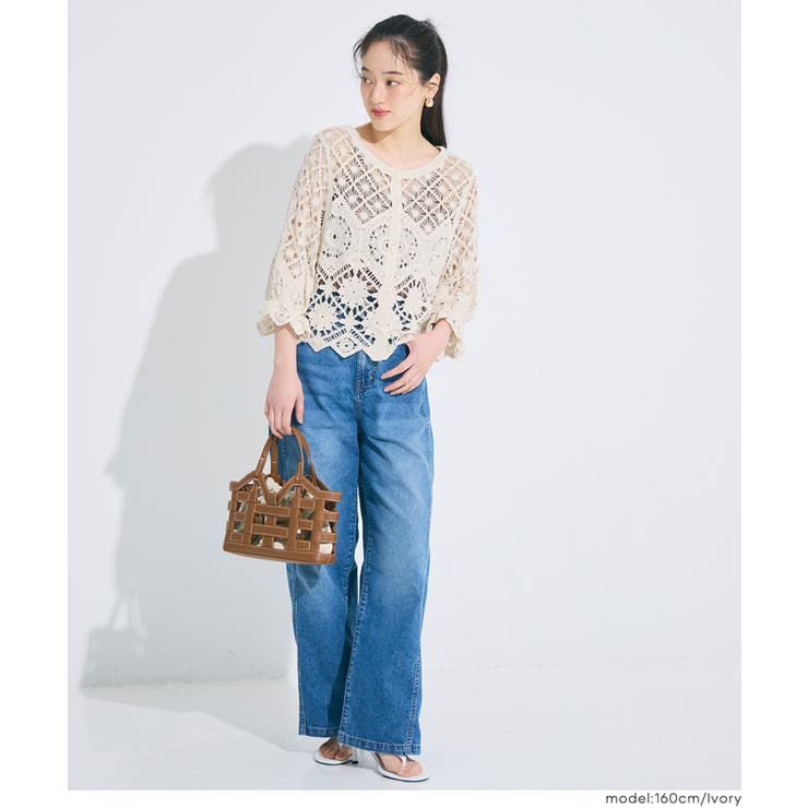 軽やかに羽織れる、涼しげなカギ編みカーディガン | coca | 詳細画像4 