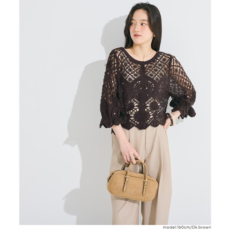 軽やかに羽織れる、涼しげなカギ編みカーディガン | coca | 詳細画像10 