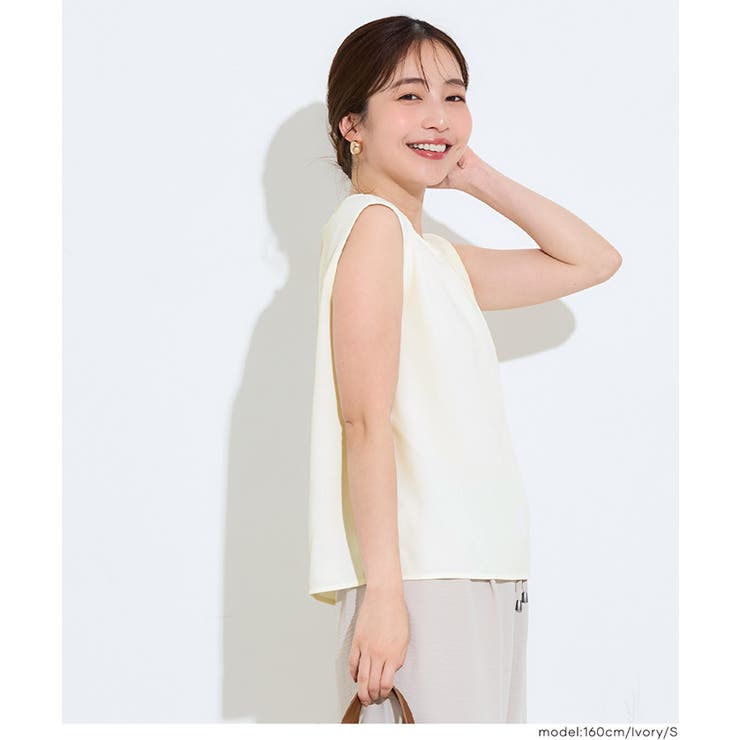 ノースリーブタックブラウス【伊藤千晃様着用】 | coca | 詳細画像12 