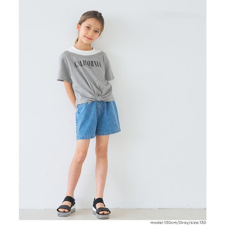 裾リボンレイヤードTシャツ | coca | 詳細画像10 