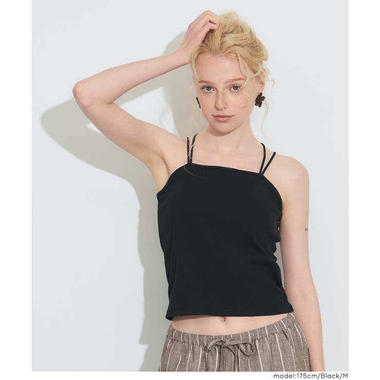 ［Black］ | OUT BRA バッククロスキャミソール | coca