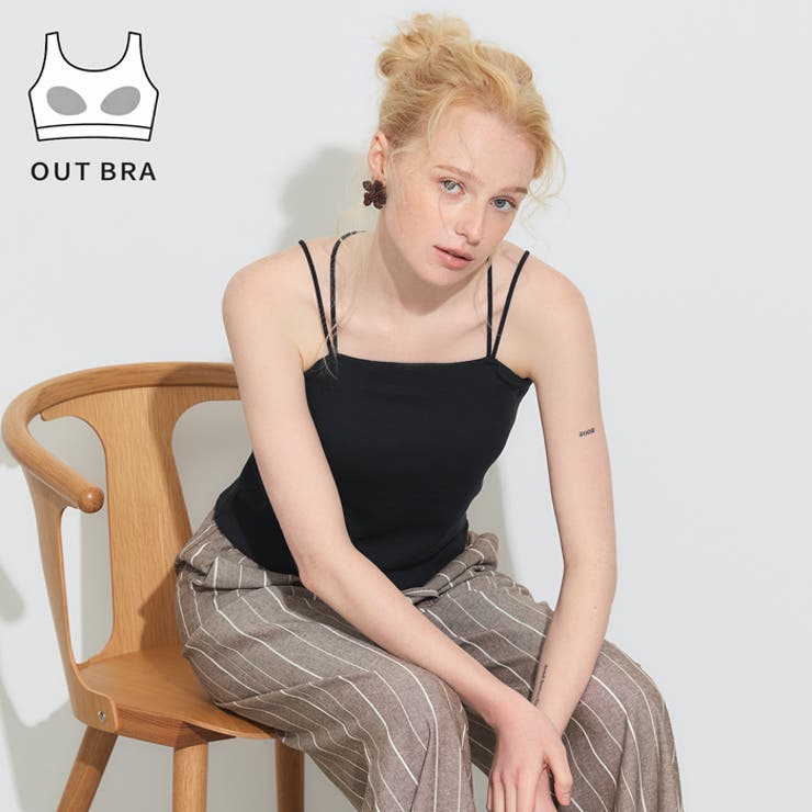 OUT BRA バッククロスキャミソール | coca | 詳細画像1 