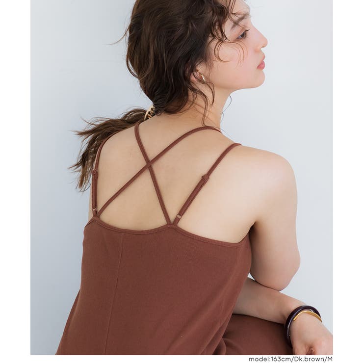 OUT BRA バッククロスキャミワンピース レディース | coca | 詳細画像7 