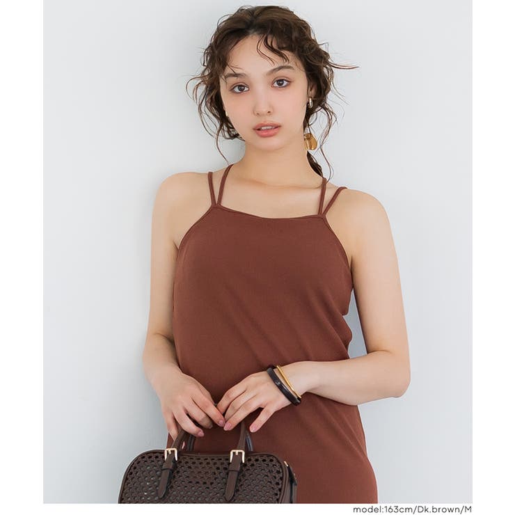 OUT BRA バッククロスキャミワンピース レディース | coca | 詳細画像8 