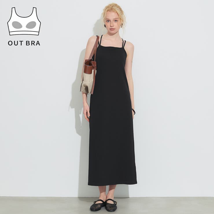 OUT BRA バッククロスキャミワンピース レディース | coca | 詳細画像1 