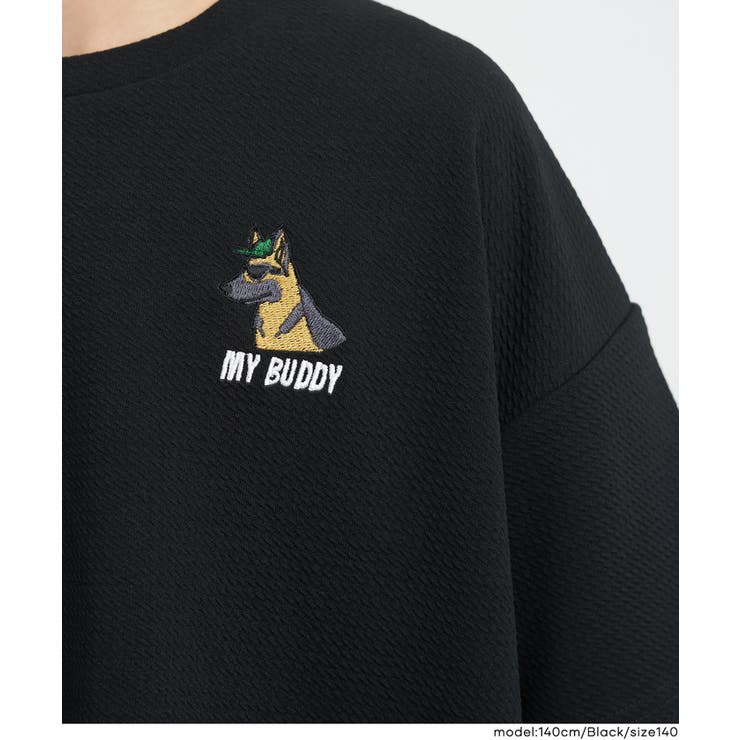 ライトエンボス刺繍Tシャツ | coca | 詳細画像9 