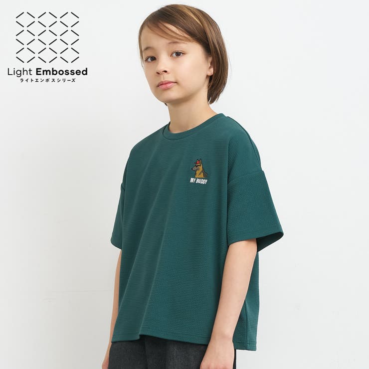 ライトエンボス刺繍Tシャツ | coca | 詳細画像1 