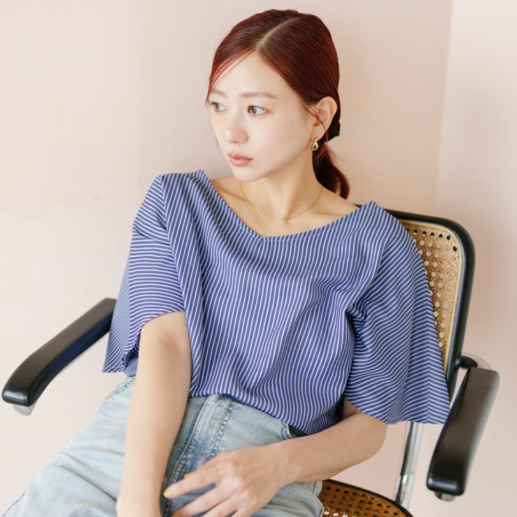 Vネックドルマンスリーブブラウス【伊藤千晃様着用】 | coca | 詳細画像1 
