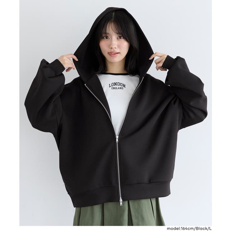 【YOUTH】ソフトスウェットダブルジップパーカー  | coca | 詳細画像12 
