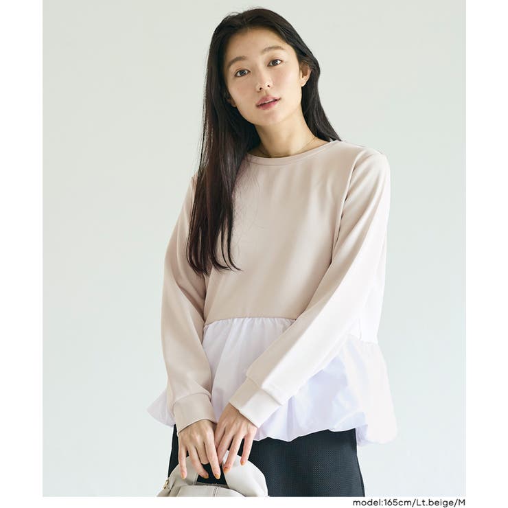 [Lt.Beige] | ドッキングバルーントップス | coca