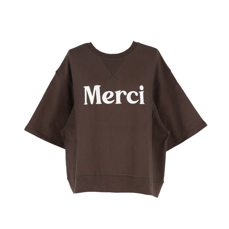 ミニ裏毛刺繍ロゴ5部丈ワイドスウェットTシャツ  | coca | 詳細画像20 