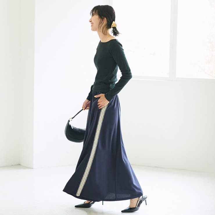 ジョーゼットラインフレアスカート | coca | 詳細画像1 