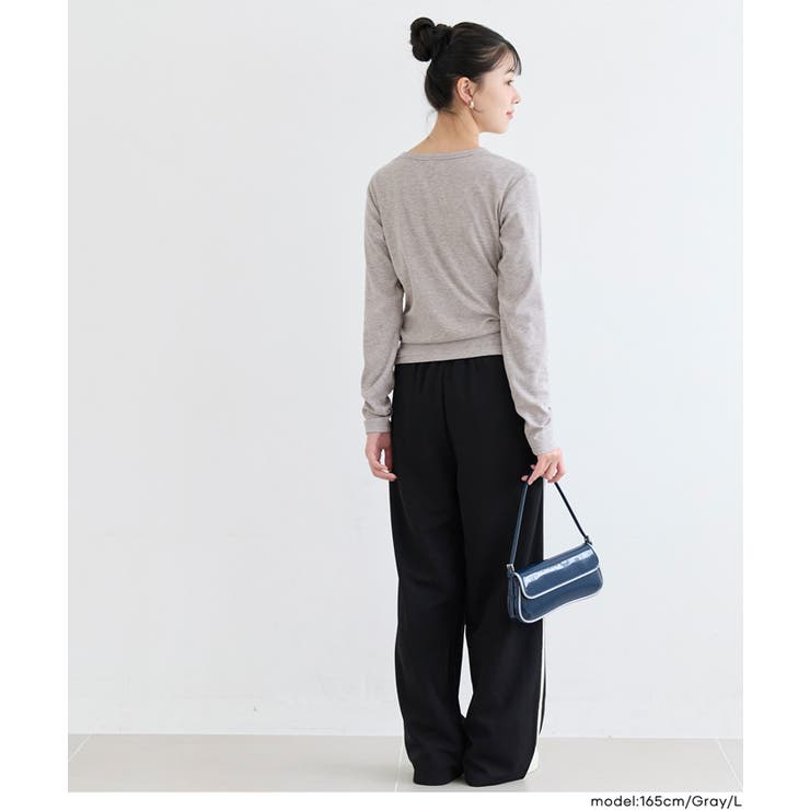 裏起毛リブワンポイント刺繍トップス(46-260633402-04) | coca | 詳細画像5 