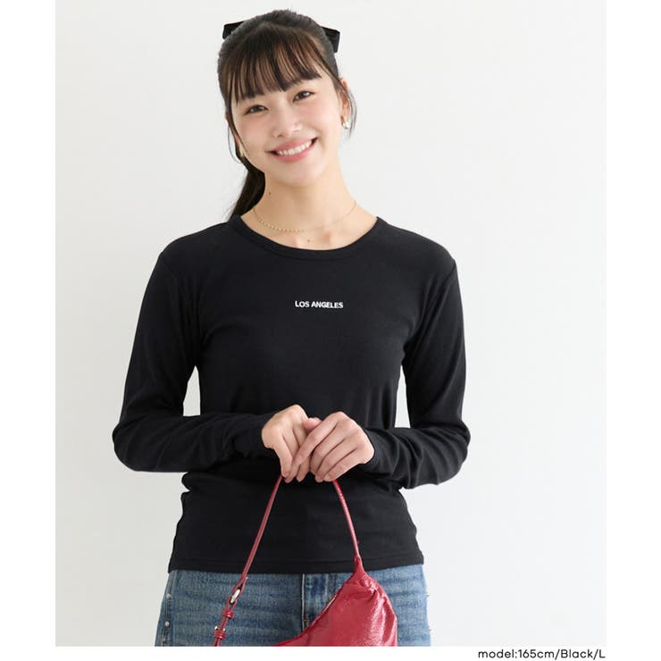 裏起毛リブワンポイント刺繍トップス(46-260633402-04) | coca | 詳細画像8 