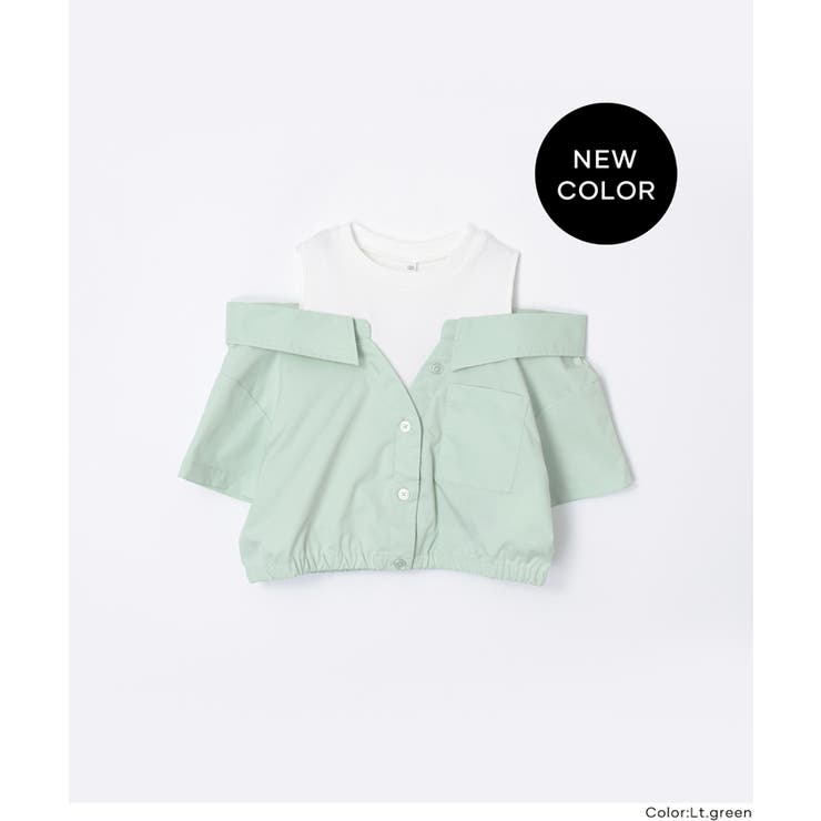 タンクドッキングオープンショルダーシャツ キッズ | coca | 詳細画像17 