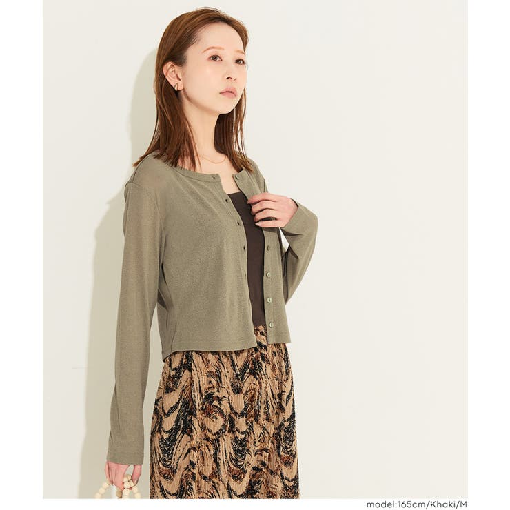 シアージョーゼットコンパクトカーディガン | coca | 詳細画像13 